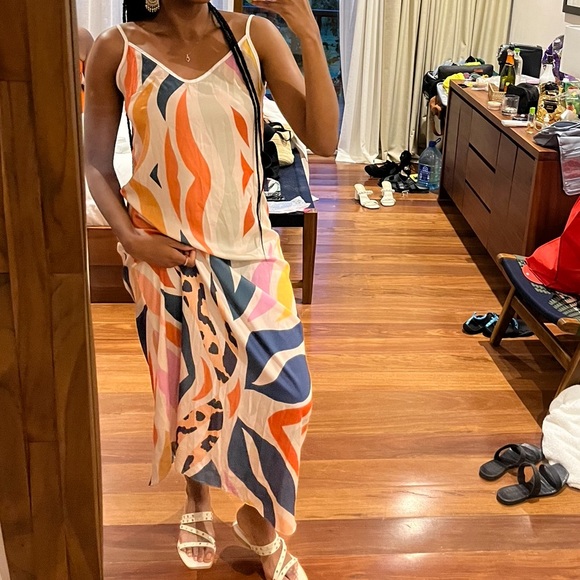 Printed Slip Dress - Picture 3 of 4